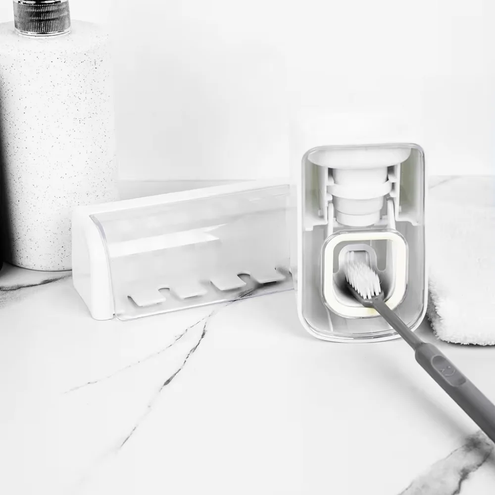 Wall-Mounted Toothbrush and Toothpaste Holder Set